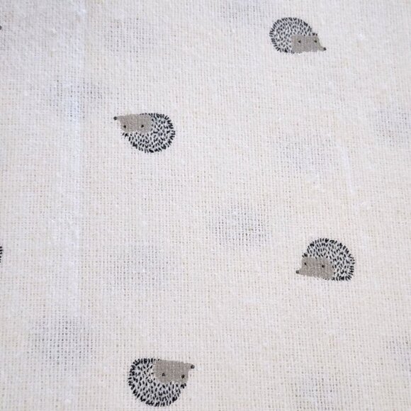 BIBB Home Winter Cotton Flannel Sheet Set Ivory Queen Size 4pc Hedgehog Print - Picture 8 of 10